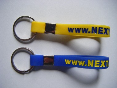 Silicon bracelet key ring