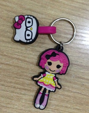 PVC fashion keychain