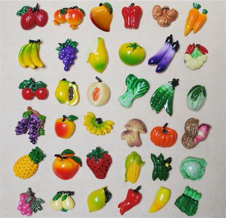 Resin fruit&greenstuff Magnet